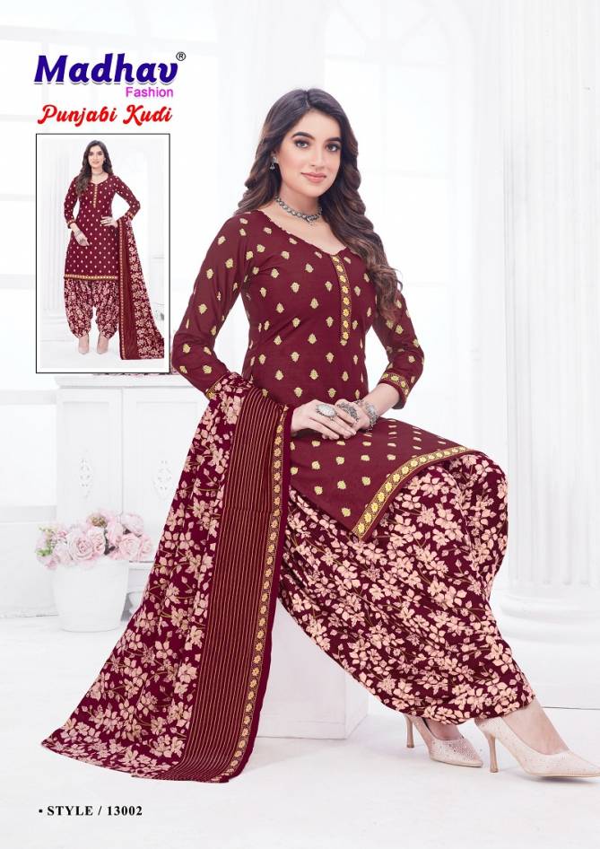 Punjabi Kudi Vol 13 By Madhav Printed Cotton Dress Material Wholesale Price In Surat
